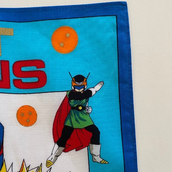 vintage 90s dragon ball z dbz handkerchief great saiyan new old stock - Picture 6 of 8